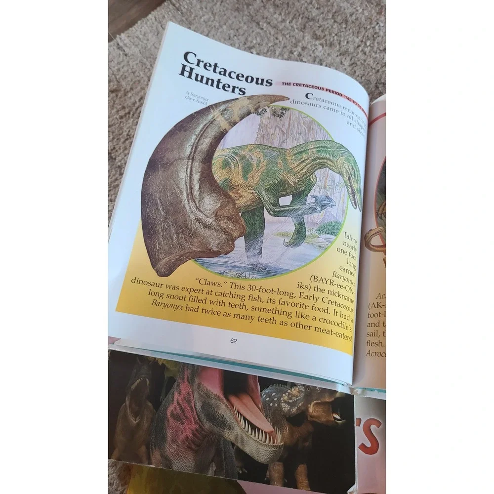 Dinosaur Childrens Book Lot of 3 Flip the Flaps Incredible True Facts Reference